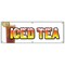 Signmission Iced Tea Banner Heavy Duty 13 Oz Vinyl with Grommets Single Sided B-72 Iced Tea - alternate 1